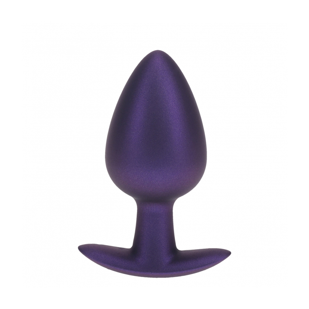 Ouch! Anal Plug Large Silicone Metallic Purple 1 Ouch! Anal Plug Large Silicone Metallic Purple
