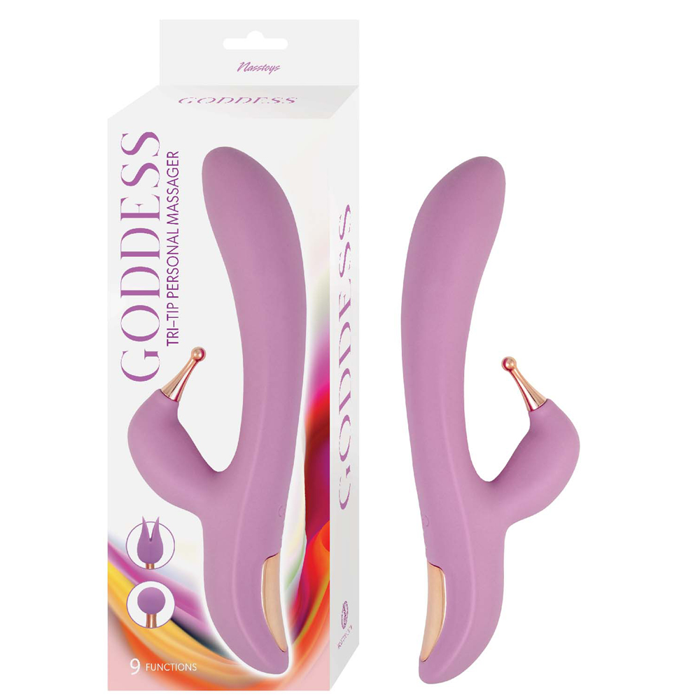 Goddess Tri-Tip Personal Massager Lavender 1 Goddess Tri-Tip Personal Massager Lavender