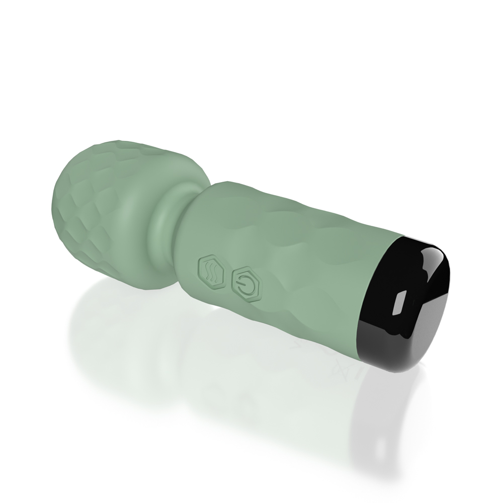Screaming O Cuties Winny Vibrating Mini Wand Sage Green 3 Screaming O Cuties Winny Vibrating Mini Wand Sage Green - Image 3