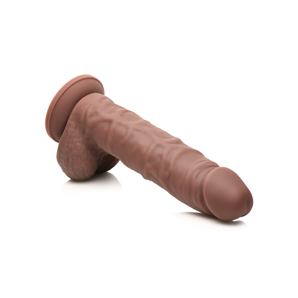 Easy Riders 7" Silicone Dildo With Balls Dark 2 Easy Riders 7" Silicone Dildo With Balls Dark - Image 2