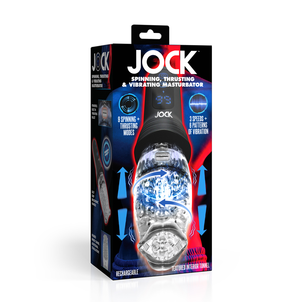 Jock Spinning, Thrusting, & Vibrating Masturbator 1 Jock Spinning, Thrusting, & Vibrating Masturbator
