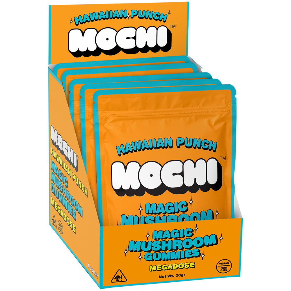 Mochi Magic Mushroom Gummies Hawaiian Punch 5Pc Display 1 Mochi Magic Mushroom Gummies Hawaiian Punch 5Pc Display