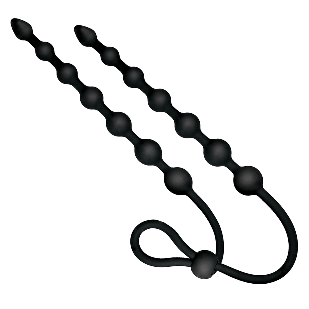 Ass-Sation Dual Silicone Anal Beads Black 3 Ass-Sation Dual Silicone Anal Beads Black - Image 3