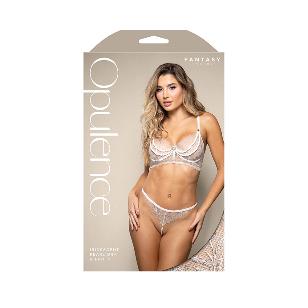 Iridescent Pearl Bra & Panty S/M 1 Iridescent Pearl Bra & Panty S/M
