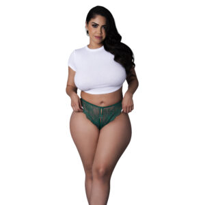 Evermore Split Crotch Panty Emerald Queen Size