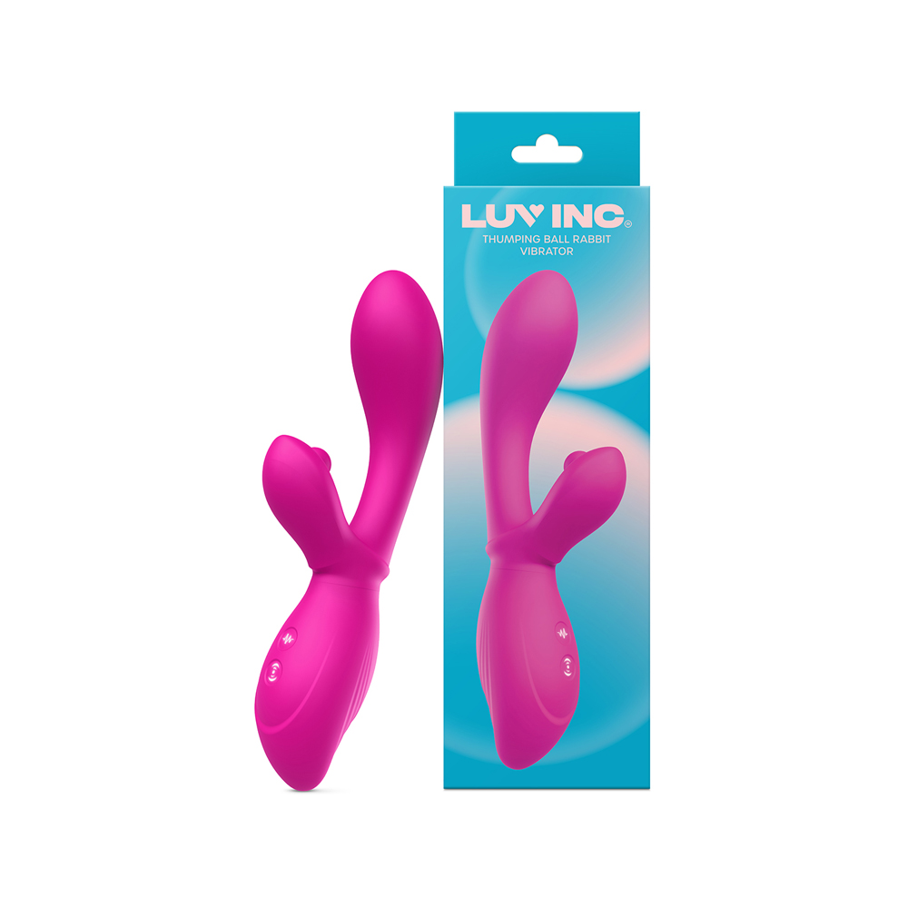 Tb58: Thumping Ball Rabbit Vibrator Pink 1 Tb58: Thumping Ball Rabbit Vibrator Pink