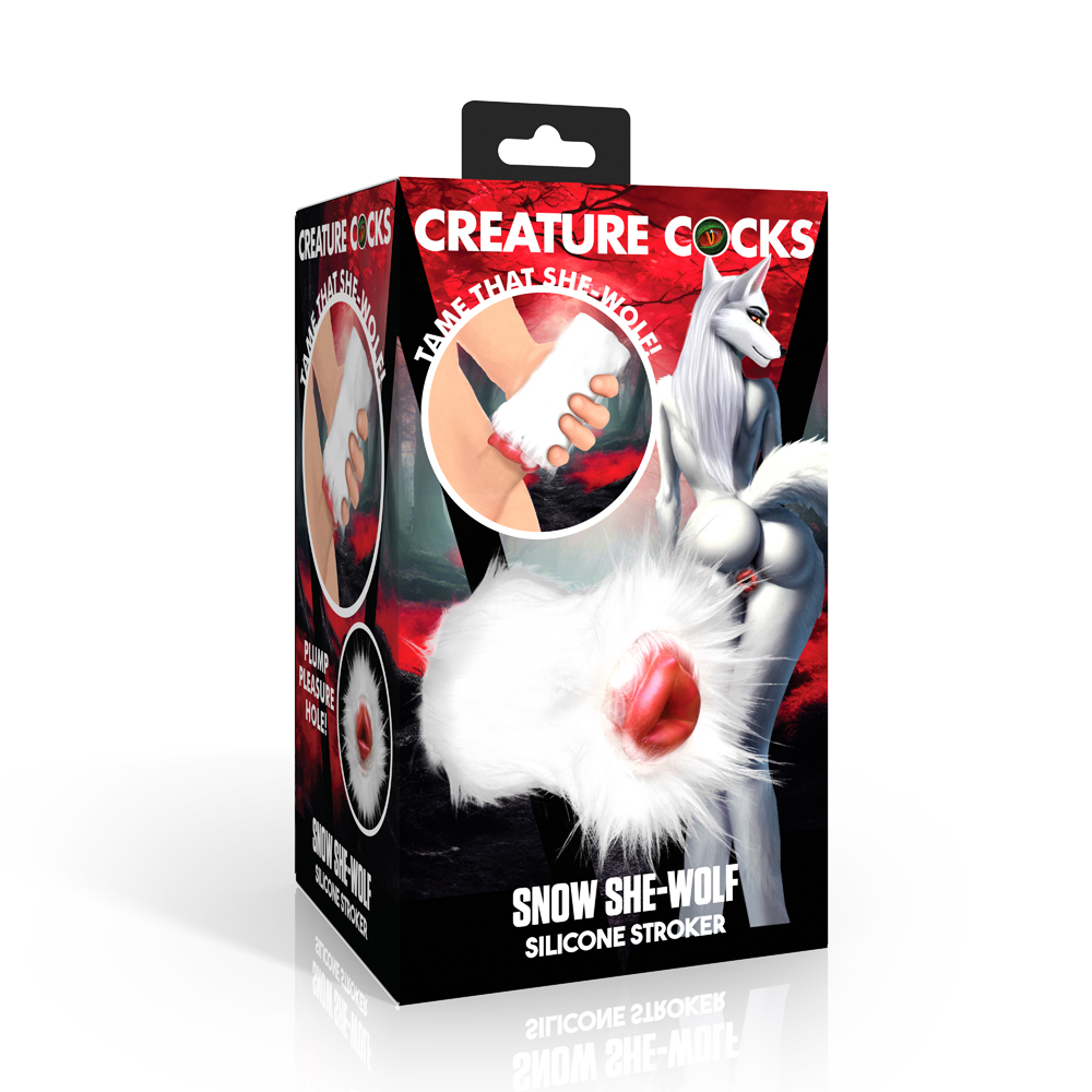Creature Cocks Snow She-Wolf Silicone Stroker 1 Creature Cocks Snow She-Wolf Silicone Stroker