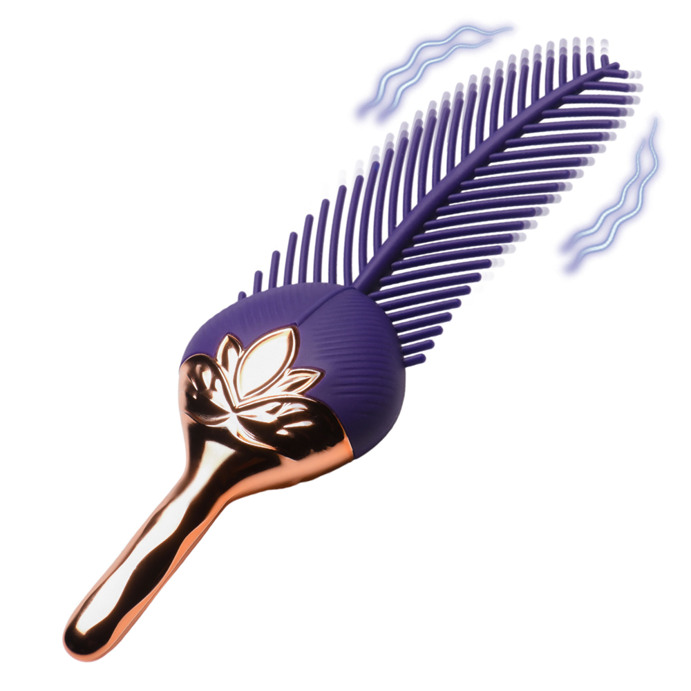 Master Series The Tickler Vibrating Silicone Feather Tickler 2 Master Series The Tickler Vibrating Silicone Feather Tickler - Image 2