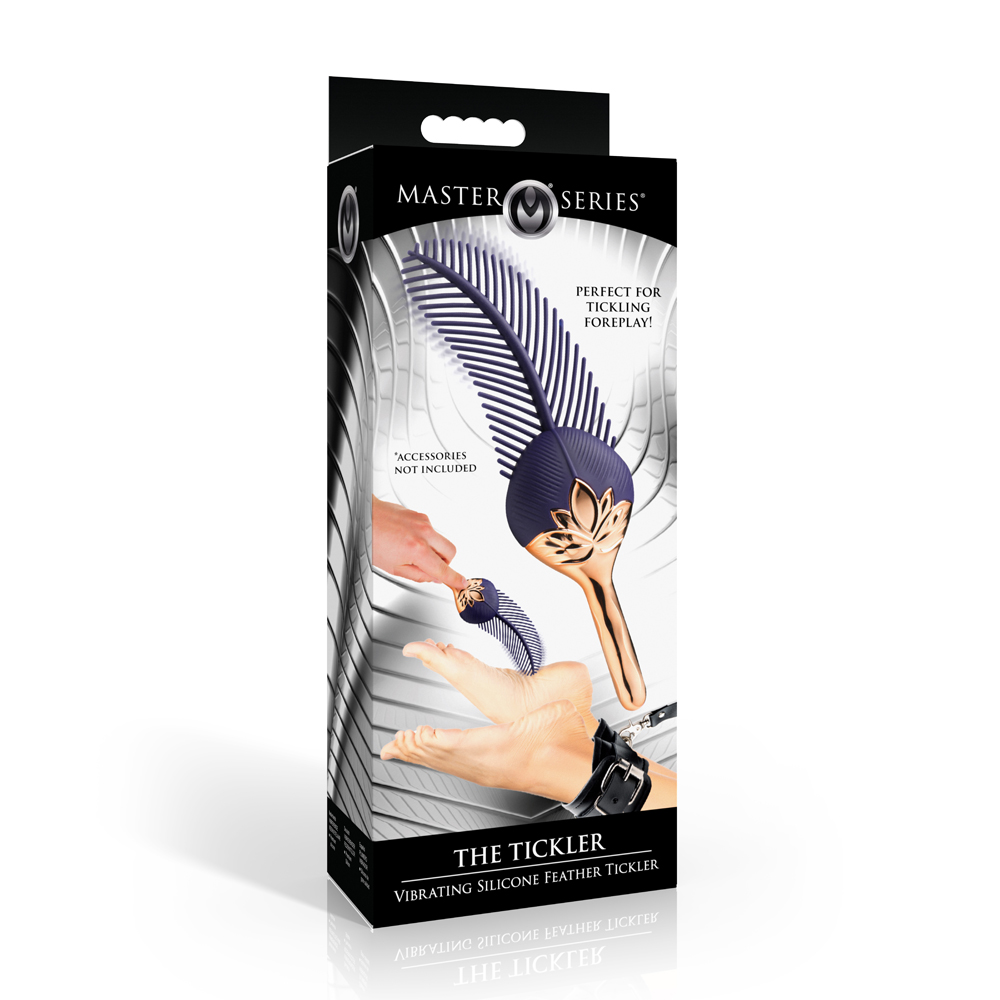 Master Series The Tickler Vibrating Silicone Feather Tickler 1 Master Series The Tickler Vibrating Silicone Feather Tickler