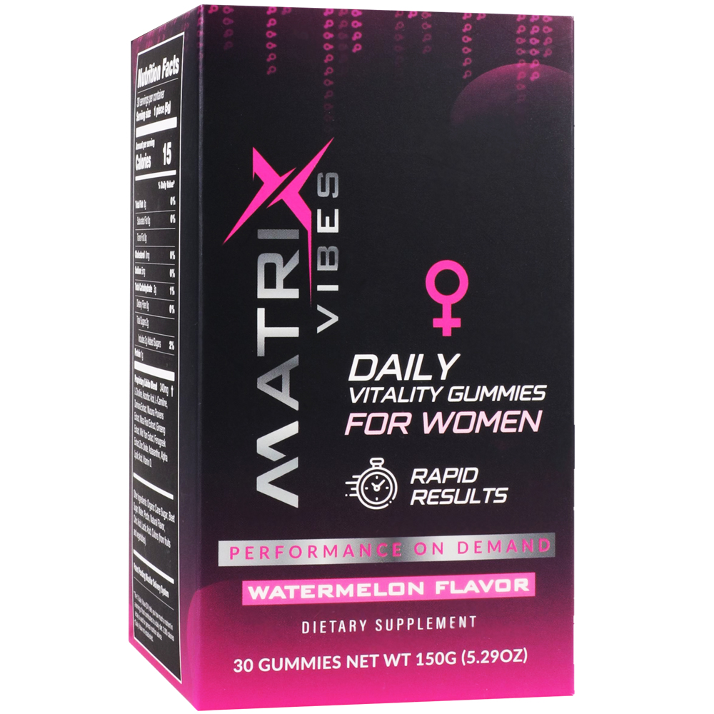 Matrix Daily Vitality Gummies For Women Watermelon 30Ct Bottle 1 Matrix Daily Vitality Gummies For Women Watermelon 30Ct Bottle