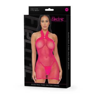 Electric Lingerie Electric Pink Halter Dress O/S
