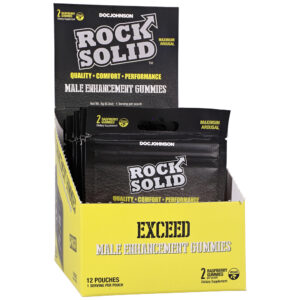 Rock Solid Exceed Male Enhancement Gummies 12Pk Display