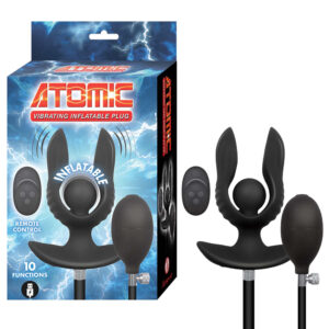 Atomic Vibrating Inflatable Plug Black