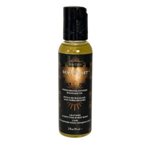 Sex Magnet Leather Massage Oil 2 oz.