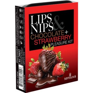 Lips & Nips Pleasure Kit Chocolate Strawberry