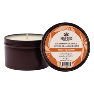 Hemp Seed 3-In-1 Massage Candle Fresh Squeezed 6 oz.