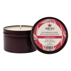 Hemp Seed 3-In-1 Massage Candle Summer Fling 6 oz.
