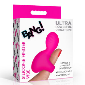 Bang! Silicone Finger Vibrator Pink