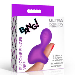 Bang! Silicone Finger Vibrator Purple