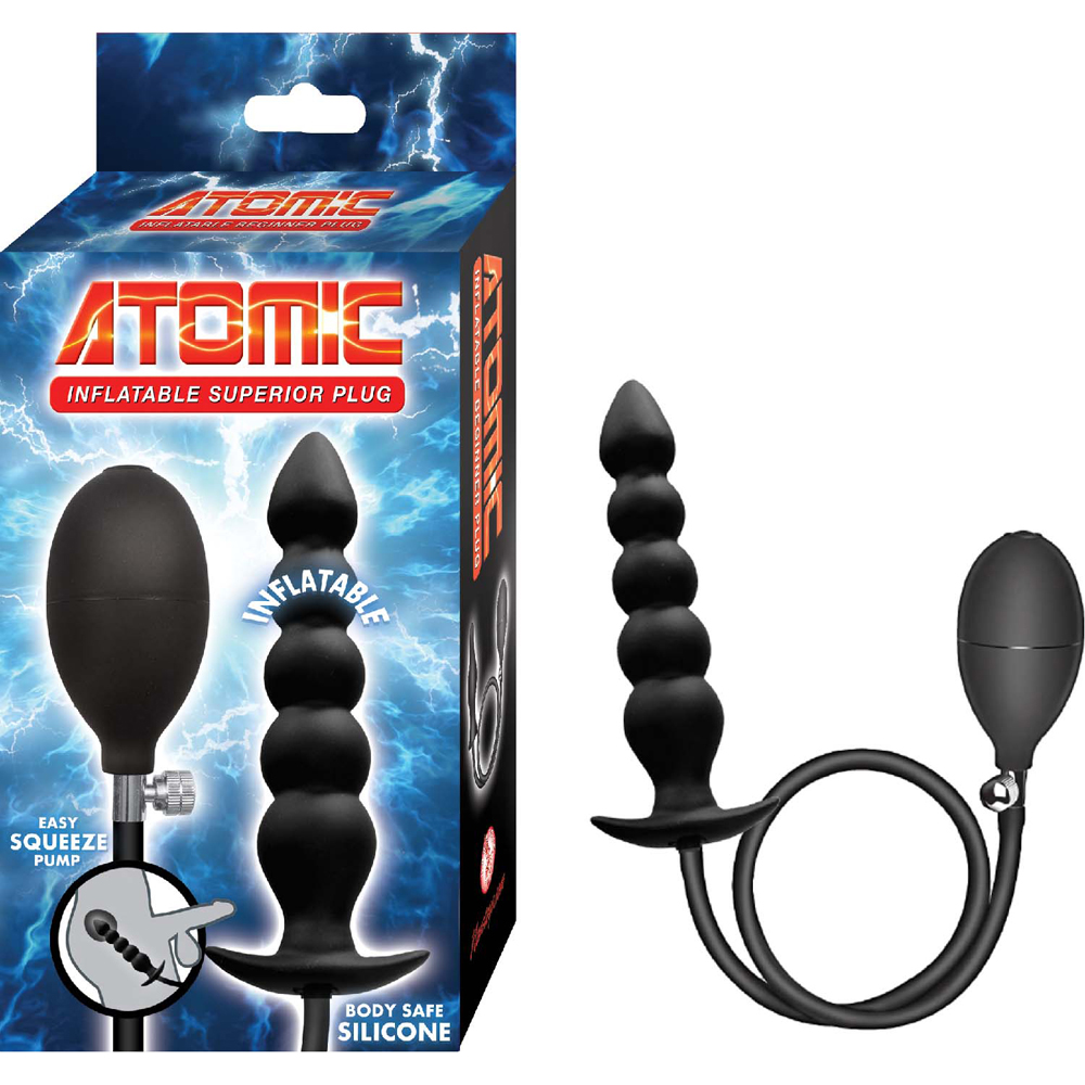Atomic Inflatable Superior Plug Black 1 Atomic Inflatable Superior Plug Black