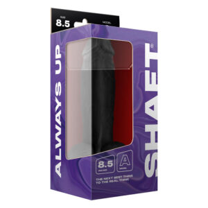 Model A 8.5" Liquid Silicone Dong W/Balls Black