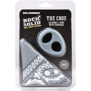 Rock Solid The Code Silicone C-Ring With Bandana Gray/Black