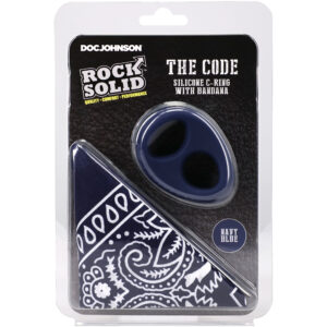 Rock Solid The Code Silicone C-Ring With Bandana Navy Blue/Black