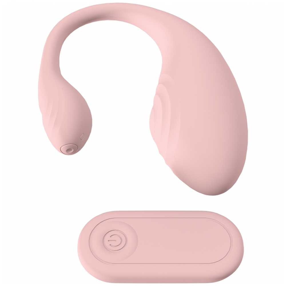 Loveline Wave C-Shape Vibe W/ Remote Pink 3 Loveline Wave C-Shape Vibe W/ Remote Pink - Image 3