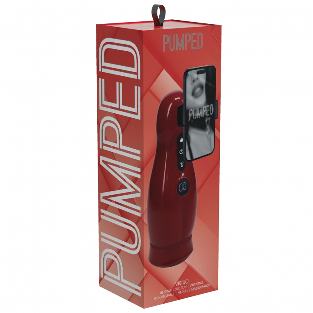 Pumped Virtuo Masturbator Metallic Red 1 Pumped Virtuo Masturbator Metallic Red