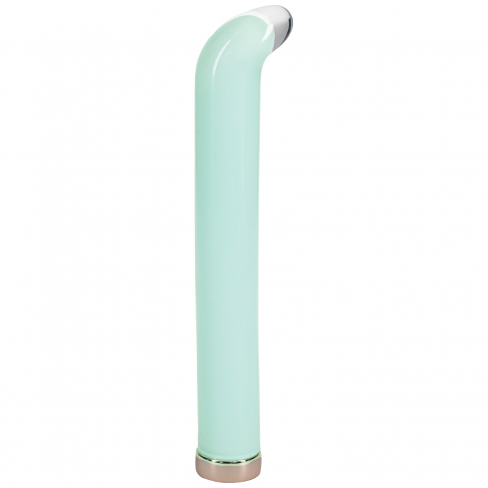 Loveline Aurora 6.3" G-Spot Glass Vibrator Green 2 Loveline Aurora 6.3" G-Spot Glass Vibrator Green - Image 2