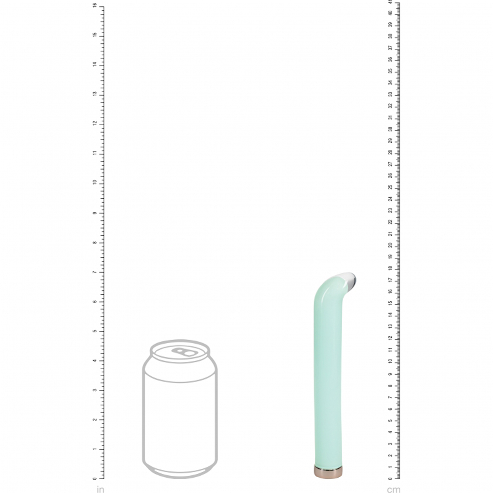 Loveline Aurora 6.3" G-Spot Glass Vibrator Green 3 Loveline Aurora 6.3" G-Spot Glass Vibrator Green - Image 3