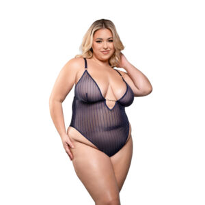 Celeste Rhinestone Teddy 1X/2X (Garment Only - No Box)