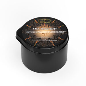 Sex Magnet Massage Candle W/Pour Spout Leather 2 oz.