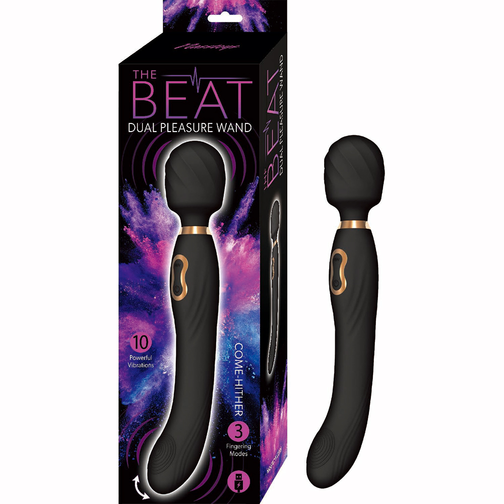 The Beat Dual Pleasure Wand Black 1 The Beat Dual Pleasure Wand Black