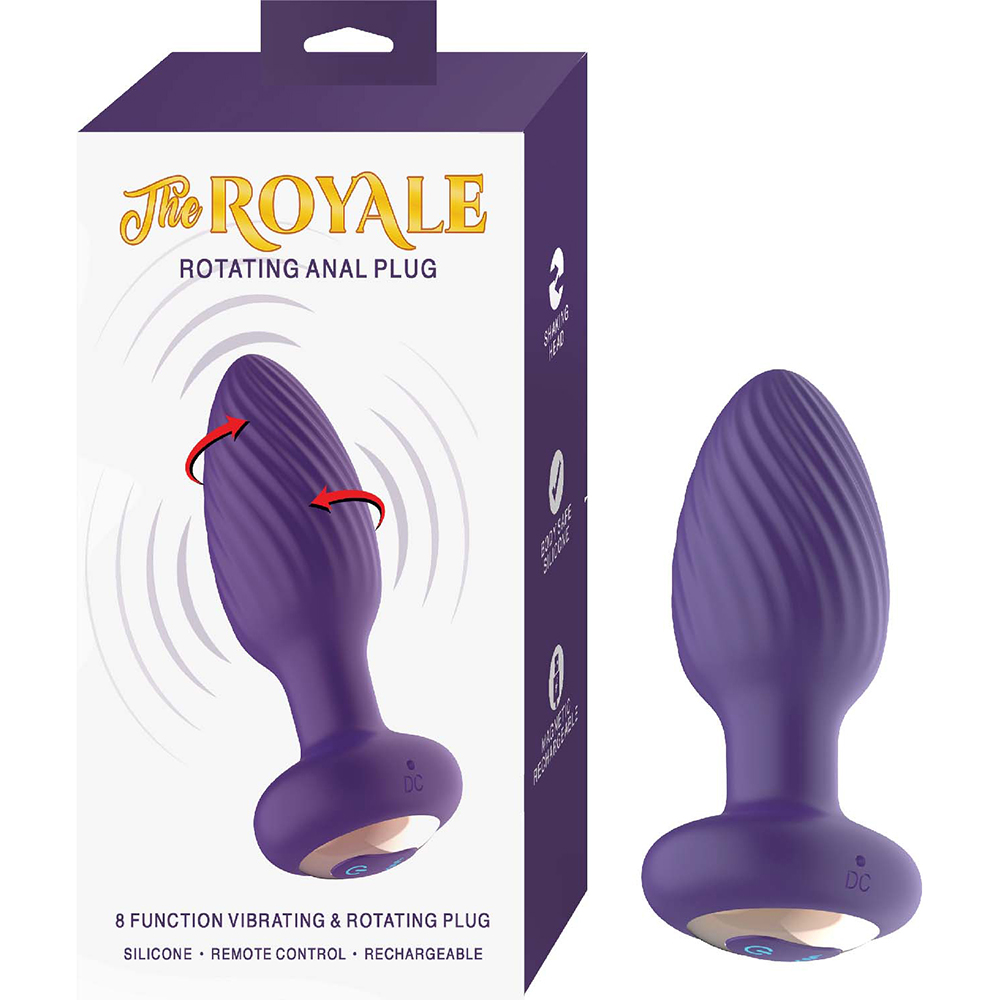 The Royale Rotating Anal Plug Purple 1 The Royale Rotating Anal Plug Purple