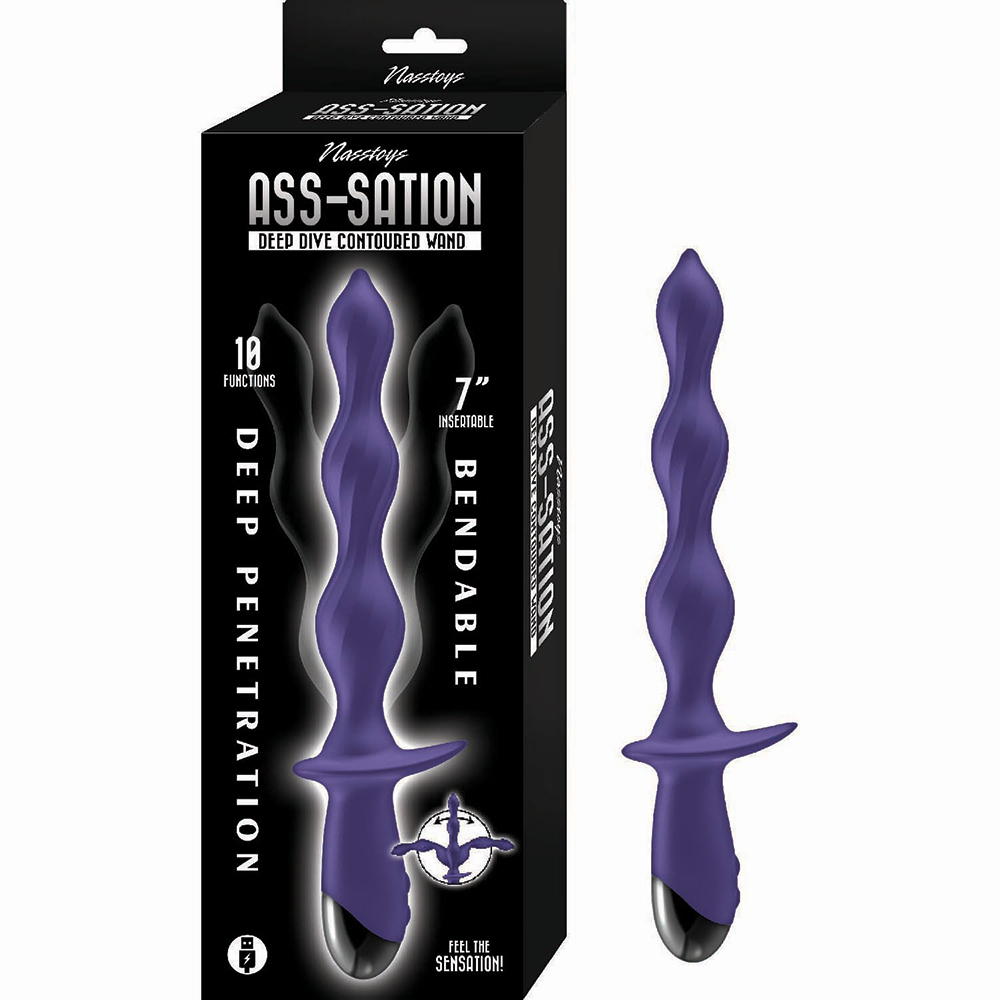 Ass-Sation Deep Dive Contoured Wand Purple 1 Ass-Sation Deep Dive Contoured Wand Purple