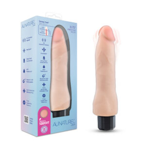 Au Naturel Vanilla Ice Beige 8.75" Vibrating Dildo