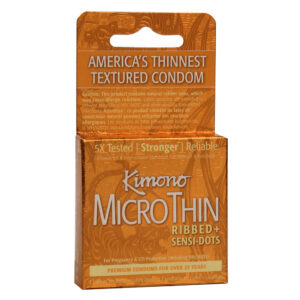 Kimono Microthin Ribbed + Sensi-Dots 3pk