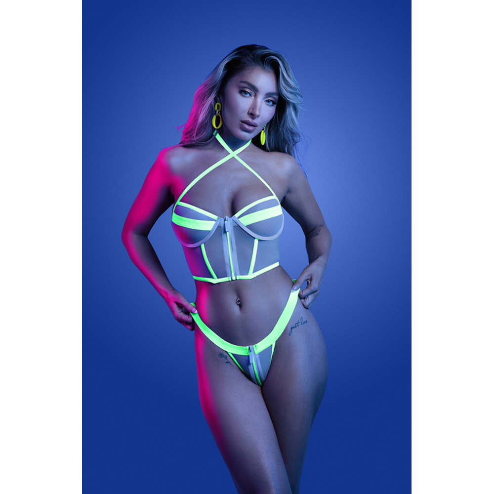 Supernatural Zipper Bra Top & Panty M/L 2 Supernatural Zipper Bra Top & Panty M/L - Image 2