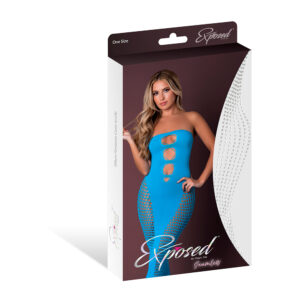 Seamless Gown Neon Turquoise One Size