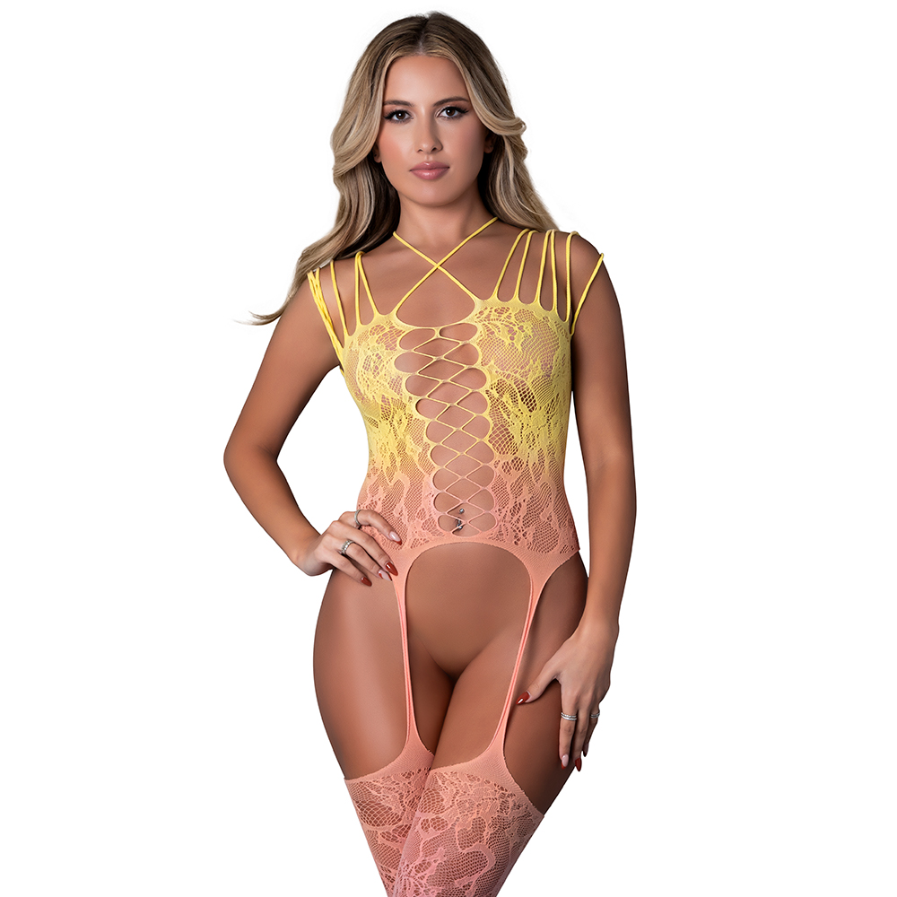 Seamless Body Stocking Ombre Sunset One Size 2 Seamless Body Stocking Ombre Sunset One Size - Image 2