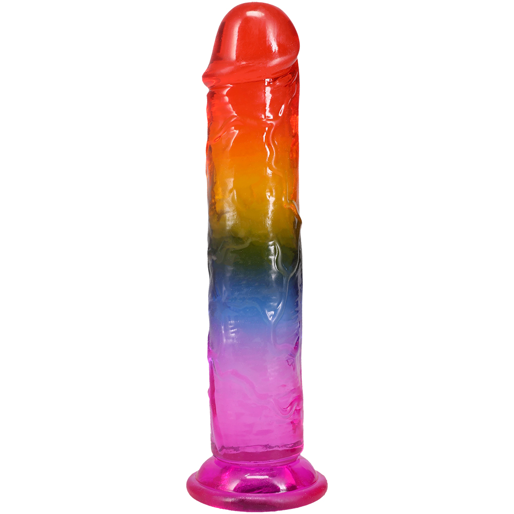 Crystal Jellies 7.5 Inch Dong Rainbow 2 Crystal Jellies 7.5 Inch Dong Rainbow - Image 2