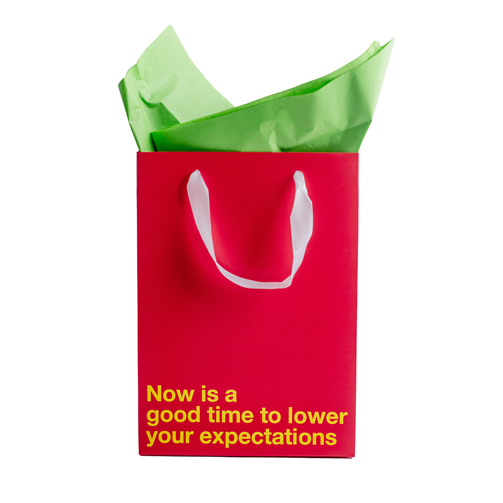 Lower Your Expectations Color Gift Bag Red 2 Lower Your Expectations Color Gift Bag Red - Image 2