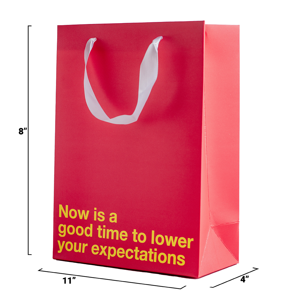 Lower Your Expectations Color Gift Bag Red 3 Lower Your Expectations Color Gift Bag Red - Image 3