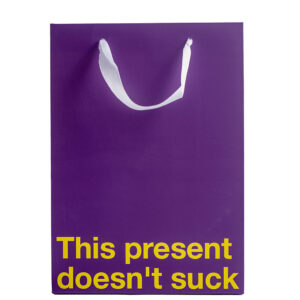 This Present Doesn't Suck Color Gift Bag Purple