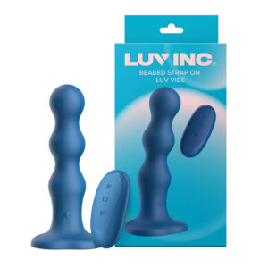 Bs38: Beaded Strap-On Luv Vibe Blue