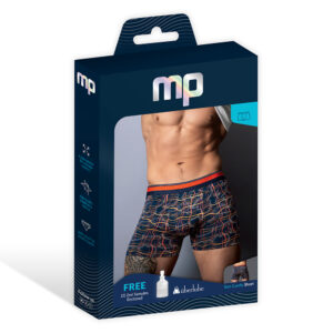 Soo Cumfy Boxer Breif Navy/Orange Medium