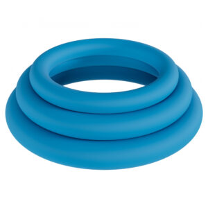 Levelz Classic Silicone Cock Ring Set XS/S/M Teal