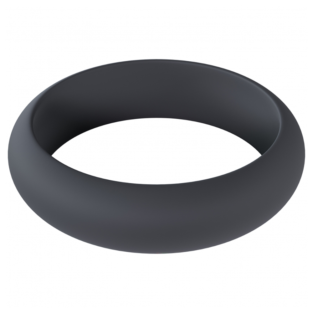 Levelz Wide O Silicone Cock Ring XL 50mm Black 1 Levelz Wide O Silicone Cock Ring XL 50mm Black