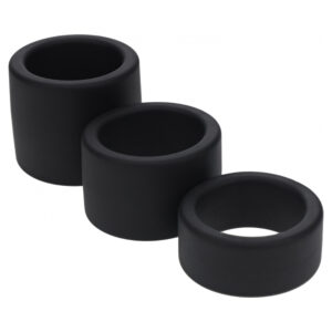 Levelz Liquid Silicone Ball Strap Set S/M/L 34mm Black